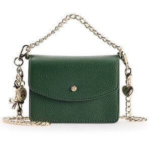 LC Lauren Conrad Green Charm Small HandBag